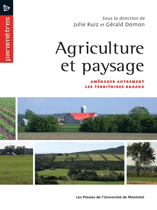 Title details for Agriculture et paysage by Julie Ruiz - Available